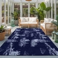 thumbnail image 2 of Large Area Rugs 6'x9', Nautical Ship Carpet Runner Indoor Outdoor Rugs Home Decor Aesthetic, Blue Vintage Coastal Ocean Lighthouse Map Non Slip Mats Washable Accent Rug for Living Room Bedroom, 2 of 8