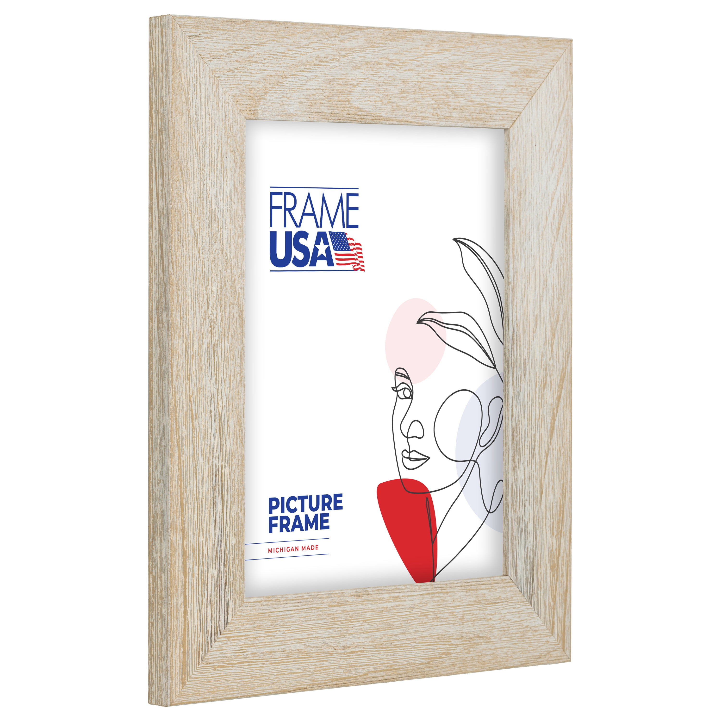 Farmhouse Barnwood White 18x24 Inch Picture Frame