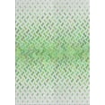 thumbnail image 1 of Ahgly Company Machine Washable Indoor Rectangle Transitional Green Area Rugs, 2' x 5', 1 of 7