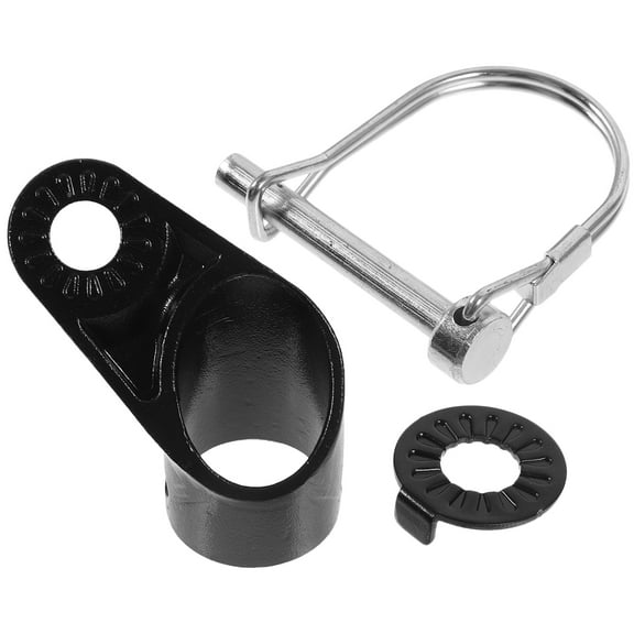 HAMPPLIES Bicycle Trailer Coupler Attachment Steel Black 1 Set