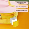 thumbnail image 4 of Bolsa de almuerzo para niños, bolsa bento plana, bolsa portátil para llevar, bolsa de aislamiento de papel de aluminio, 4 of 5