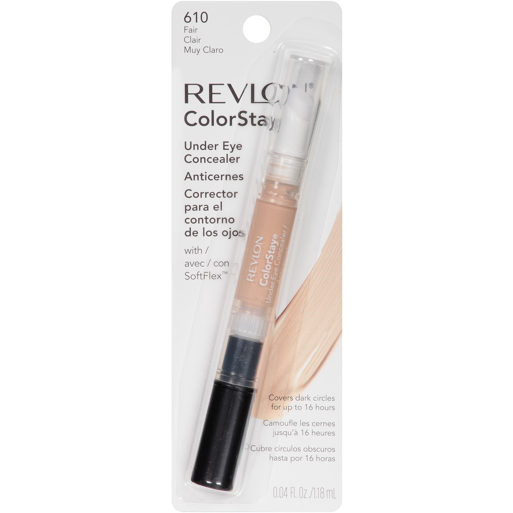 Revlon ColorStay Concealer Fair 1 – 6g, 24h Halt, Kaschiert Augenringe & Unreinheiten