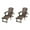 Dark Brown, variant on Adirondack Foldable Chaise Lounge (2 pack) White