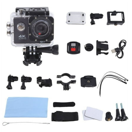Ultra HD 4K Action Camera Underwater Helmet Waterproof 2.0-Inch Screen WiFi Remote Control Sports Video