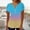 Sky Blue, variant on Tittly T Shirts for Women Spring Tops for Women Short Sleeve Womens Tops 2025 Spring Neck Casual Print Tunic T Shirts Womens Tops Tshirts Shirts Basic Tees Blue L