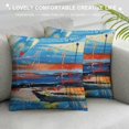 thumbnail image 3 of Autua Abstract Brush Strokes Graphic Decorative Pillow Cover for Home Couch Living Room Bed Sofa - Aesthetic Decor 1PC 20x20in, 3 of 5