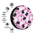 thumbnail image 4 of Naloa Pink Girl Halloween PVC Leather Spare Tire Wheel Cover Spare Tire Cover, for Car Truck SUV Camper Trailer Universal Fit(14-17in)-14 inch, 4 of 6