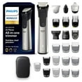 thumbnail image 1 of Philips Norelco Multigroom 9000 Series, All-in-One Trimmer, Beard Trimmer and Hair Clipper, 25-Piece/27-Length Men's Grooming Kit for Beard, Face, Nose, Ear and Body, Travel Kit, MG9522/50, 1 of 5