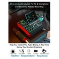 thumbnail image 2 of Audio Interface USB Podcast Equipment Bundle Mixer & Vocal Effects, G10 Sound Card Board Voice Changer, DJ Mixer For Live Stream, 2 of 6