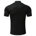 thumbnail image 5 of Haxmnou Mens T Shirt Short Sleeve Basic Turtleneck Slim Fit Pullover Solid Tops black lThick Material Suitable For Spring And Early Summer, 5 of 5