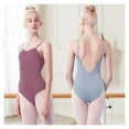 thumbnail image 5 of Women Ballet Leotards Adjustable Strap Dance Bodysuits Gymnastics Leotard Sleeveless Girls Ballet Dancing Costumes, 5 of 8