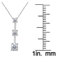 thumbnail image 2 of SZUL Women's 3/4 Carat TW Diamond Three Stone Pendant in 10K White Gold  (K-L Color, I2-I3 Clarity), 2 of 4