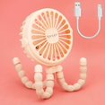 thumbnail image 1 of 1pc Octopus Fan, Summer New Portable Handheld USB Rechargeable Fan, Baby Stroller Small Fan, Outdoor Bike Clip Fan Desk Foldable USB Fan, 1 of 4