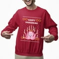 thumbnail image 2 of Christmas Sweatshirt, Happy Hanukkah Octopus Funny Holiday Sweatshirt, Witty Tentacle Menorah Sweatshirt, Unique Gift for Her & Him, 2 of 5
