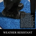 thumbnail image 6 of A1HC All Weather Dirt and Moisture Absorbing Polypropylene(PP) Door Mat with Tire Crumb Rubber Backing, Indoor Outdoor Use, Blue, 24x36 Inch, 6 of 8