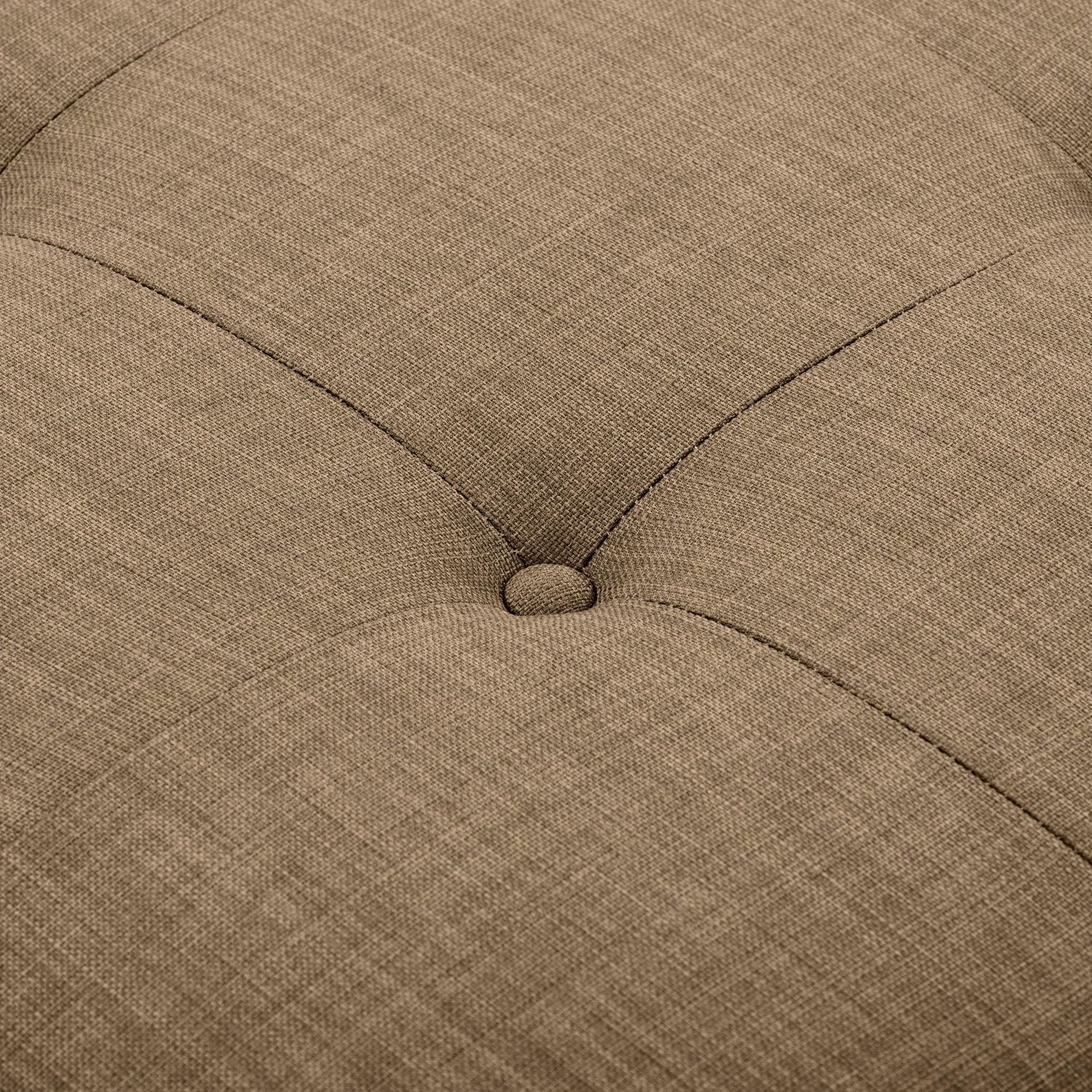 CorLiving Antonio Tufted Fabric Upholstered Rectangular Storage Ottoman