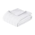 thumbnail image 6 of Superior Clara Cotton Striped Woven Blanket, King, White, 6 of 12