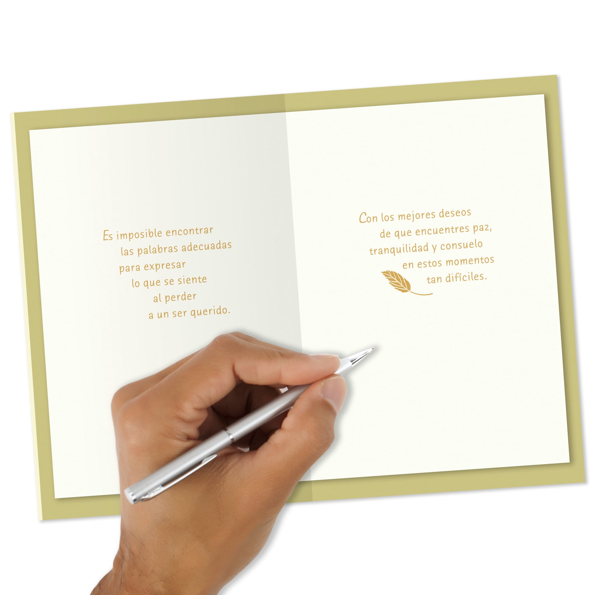 Hallmark VIDA Spanish-Language Sympathy Card (Wish You Peace and Comfort)