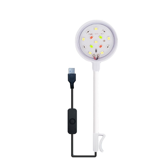 Led Light Bulb,LED Aquarium Light Colorful Fish Tank Highlight Submersible Spotlights Water Proof for Fishbowl