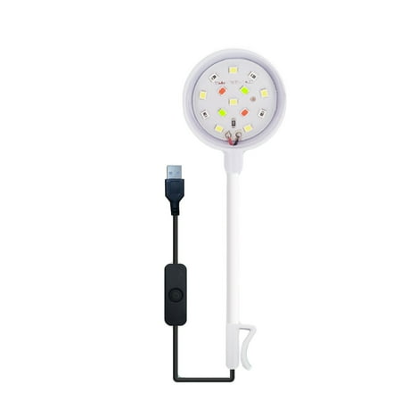 Infidev LED Aquarium Light Colorful Submersible Spotlights for Fish Tanks Waterproof LED Beads for Aquarium Decoration