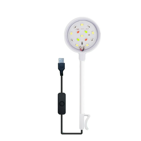 EGNMCR Lumières Décoratives LED Aquarium Light Aquarium Coloré Soucoupe Aquarium Projecteurs Submersibles LED Perles Étanches Lumière Projecteurs pour Aquarium Aquarium Bocal à Poissons Aquarium Light