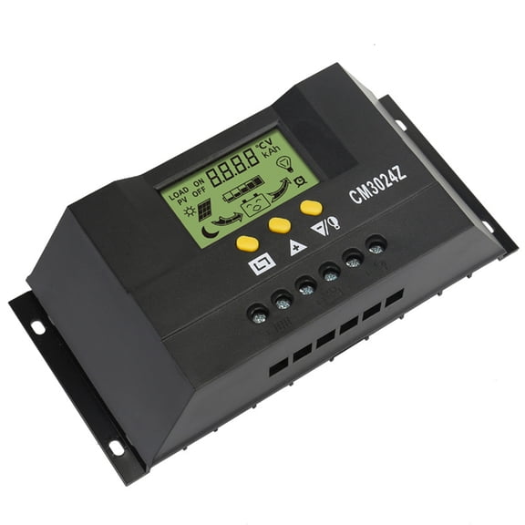 MLINS CM3024Z 30A 12V/ 24V Solar Charge Controller Generator for Home Solar Panel Battery