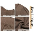 thumbnail image 6 of Fantaslook Pleated Blouses for Women Dressy Casual Long Sleeve Shirts Fall Tunic Tops, 6 of 9