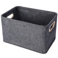 thumbnail image 1 of Collapsible Storage Bins Foldable Felt Storage Basket Organizer for Clothes Home Sundries New, 1 of 5