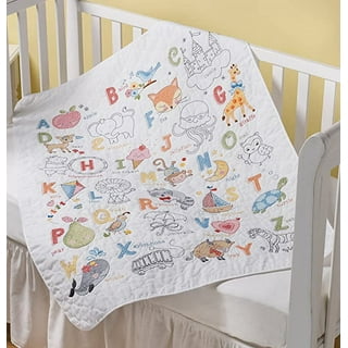 Herrschners® Woodland Welcome Baby Quilt Stamped Cross-Stitch Kit 