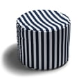 thumbnail image 1 of Jaxx Pouf d'Extérieur à Ressorts, Rayures Bleu Marine, 1 of 3