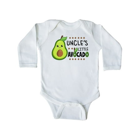 

Inktastic Uncle s Little Avocado with Cute Baby Avocado Gift Baby Boy or Baby Girl Long Sleeve Bodysuit