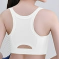 thumbnail image 5 of ATOGUTA Girls Sports Bra Size 9-18 Bralette Seamless Cami Crop Bras Built-Up Stretch Sports Bra in Everyday Colors White, 5 of 6