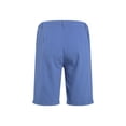 thumbnail image 4 of Genuiskids Men Cotton Linen Shorts Summer Solid Color High Waist Short Pants Sportswear with Drawstring Pockets Beach Comfy Lounge Wear, 4 of 9