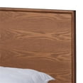 thumbnail image 4 of Allora Mid-Century Wood King Platform Bed in Walnut Brown, 4 of 9