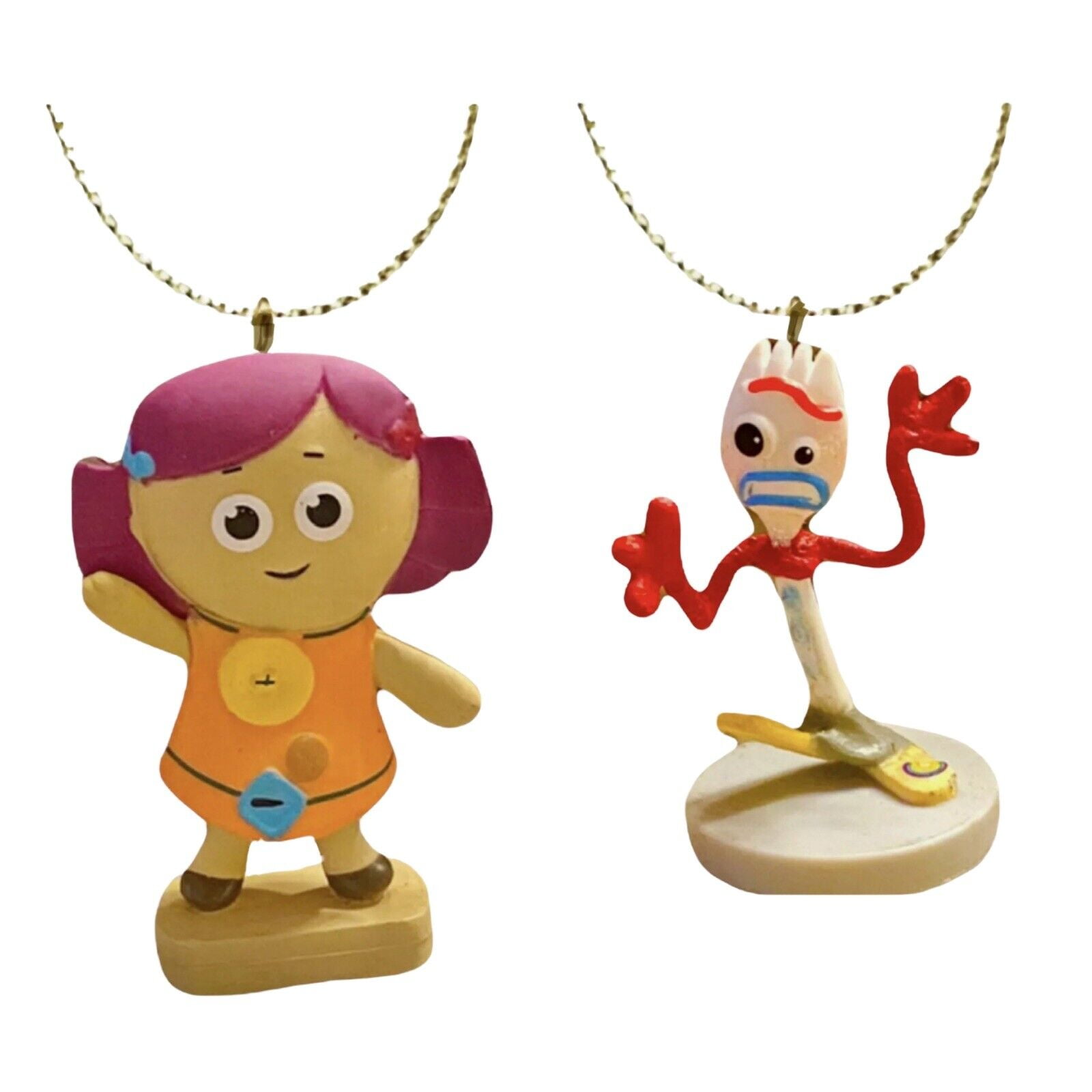 Toy Story Dolly Doll & Forky Fork PVC Ornament 2" Figure Figurine