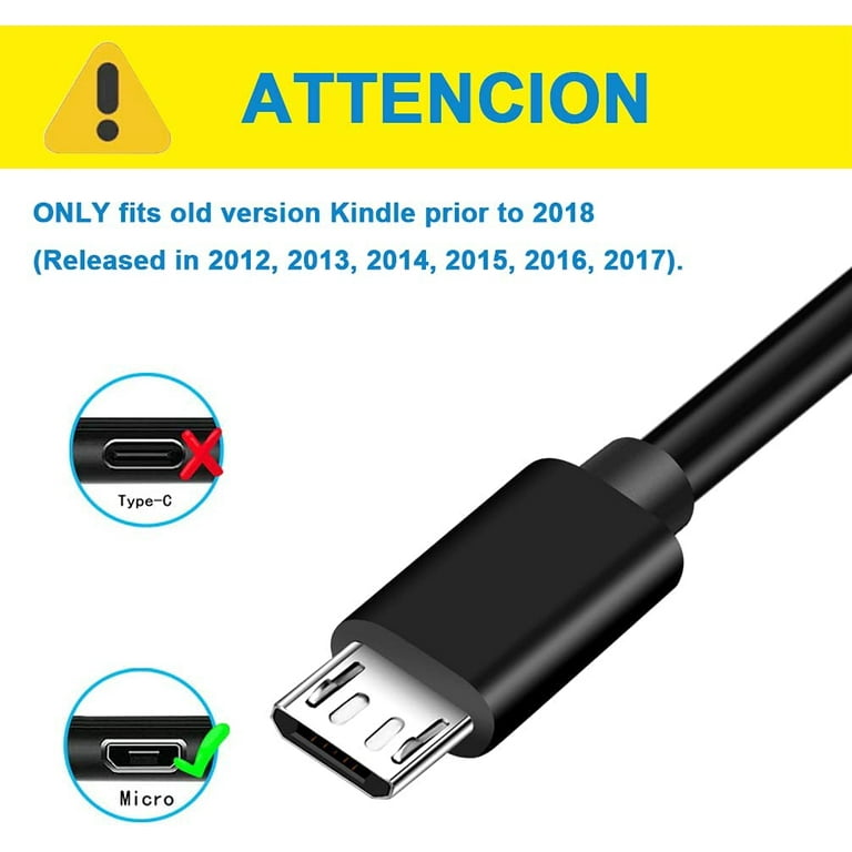 6FT Micro USB Cable for Fire Tablets Older Generation (Fire 1st-8th  Generation,See Product Picture & 