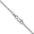thumbnail image 3 of Primal Gold 14 Karat White Gold 1.45mm Diamond-cut Cable Chain Necklace, 3 of 4
