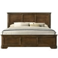 thumbnail image 4 of Bedroom Collection: Queen Panel Bed & 2 Nightstands In Antique Shade 3 : Classic Walnut Finish, 4 of 5