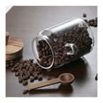 thumbnail image 5 of Glass Jars with Spoons - 3 Pcs Food Storage Containers for Coffee, Tea, Candy, Biscuits, Snacks, Seasonings - Airtight Glass Canisters with Lids, 5 of 9