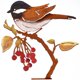 thumbnail image 1 of Pájaros de metal decorativos únicos con diseño grueso, arte de pared de metal resistente a la intemperie para jardín, decoración de exterior de alta calidad, silueta de pájaro, diseño elegante, 1 of 4