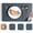 Gray Blue, variant on Double-sided Lychee Pattern Leather Placemat 4pcs/lot Hotel Western Food Mat High-end Sense Household Environmental Protection Dining Table Heat Insulation and Anti-scalding Mat