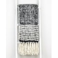 thumbnail image 4 of Super Soft Black and White Chevron and Striped Handloomed Mohair Throw Blanket, 4 of 4