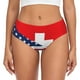 thumbnail image 1 of Fotbe USA Switzerland Calzones Estampados para Mujer – Ropa Interior de Algodón, Cómoda, Suave y Elástica-3X-Large, 1 of 6