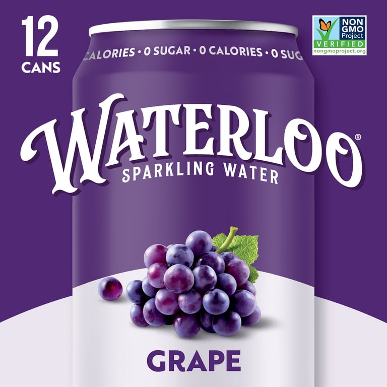 Waterloo Sparkling Water Grape, 12 fl oz, 12 Pack photo 5