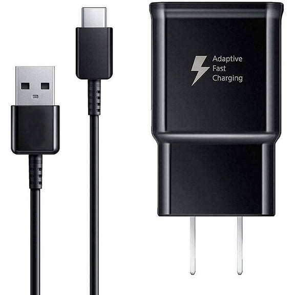 Samsung Galaxy Tab A 8.0 (2017) Original Adaptive Fast Charging Wall Charger Adapter with 4 Feet Type C Cable