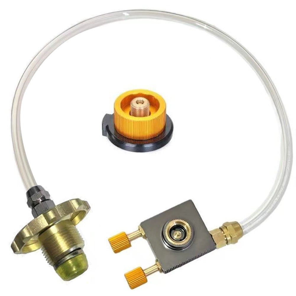 Adaptateur de Réchaud à Gaz de Camping, Tuyau de Recharge pour Bouteille de Propane, Pièces de Cartouche de Gaz