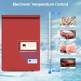 thumbnail image 6 of KNDKO 3.5 Cu.Ft Low temperature Chest Freezer with 2 Removable Baskets, Electronic Control, Super-Low Temperature 14℉ to -40℉, Red, 6 of 9