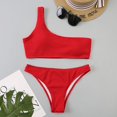 thumbnail image 5 of Cathalem Bikini Tops for Women Large Breast High Cut Two Piece Swimsuits,Red L, 5 of 5