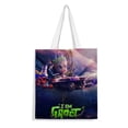 thumbnail image 1 of I am Groot Bolso de tela con estampado de lienzo para mujer, bolsa de compras reutilizable y estética, con cremallera interior, regalo para mujer,38*45cm., 1 of 6