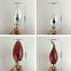 thumbnail image 5 of Bombilla de vela de llama Shentai, decoración de lámpara Edison E14/E27, con cola de llama C35, 220 V, 5 of 5